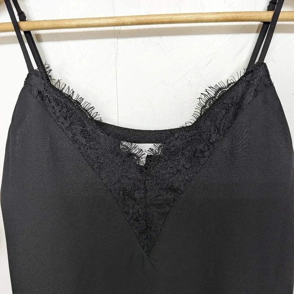 Socialite Black lacy camisole, tank top, women's extra small New w/ tags O16 - Picture 5 of 5